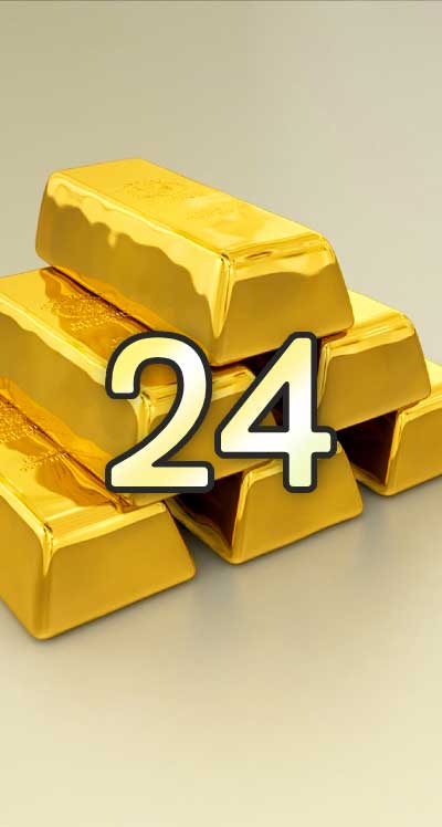 シウマの数字待ち受け24の無料壁紙 画面 金塊 Lifetime Fun