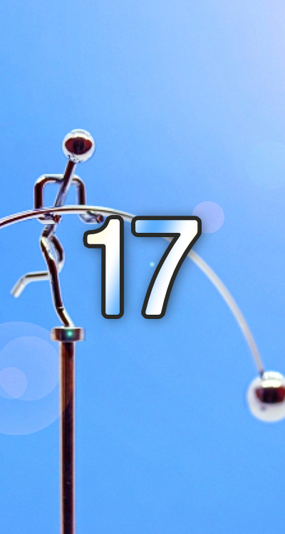 シウマの数字待ち受け「17」の無料壁紙・画面(やじろべー) | LIFETIME-FUN