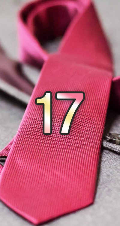シウマの数字待ち受け「17」の無料壁紙・画面(ネクタイ) | LIFETIME-FUN