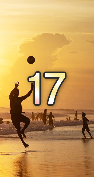 シウマの数字待ち受け 17 の無料壁紙 画面 バレーボール Lifetime Fun