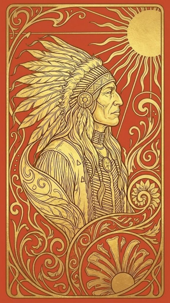 2026年ゲッターズ飯田_金のインディアン座ラッキーカラー待ち受け壁紙_朱色