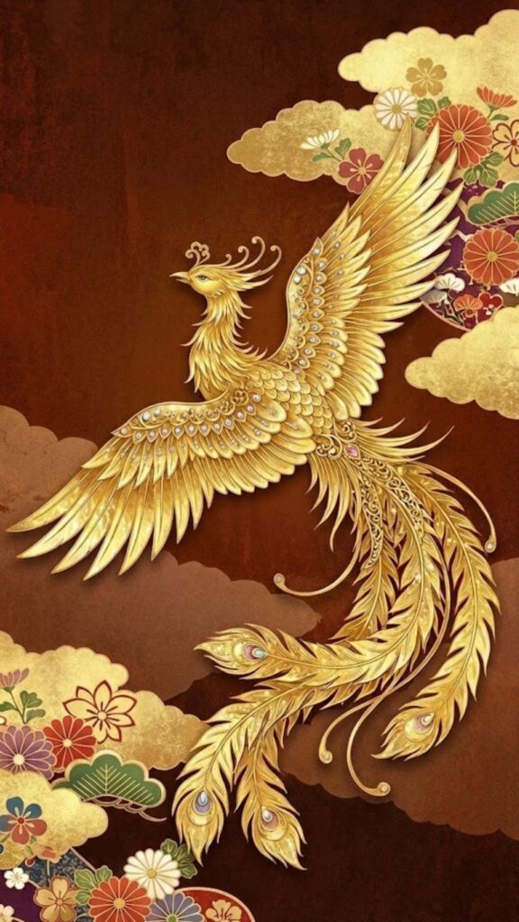 2026年ゲッターズ飯田_金の鳳凰座ラッキーカラー待ち受け壁紙_濃いブラウン