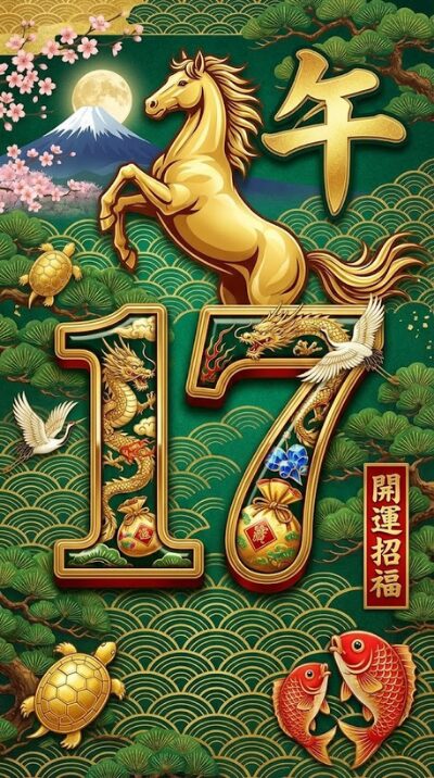 シウマ_待ち受け数字_17_午うま馬_無料_03