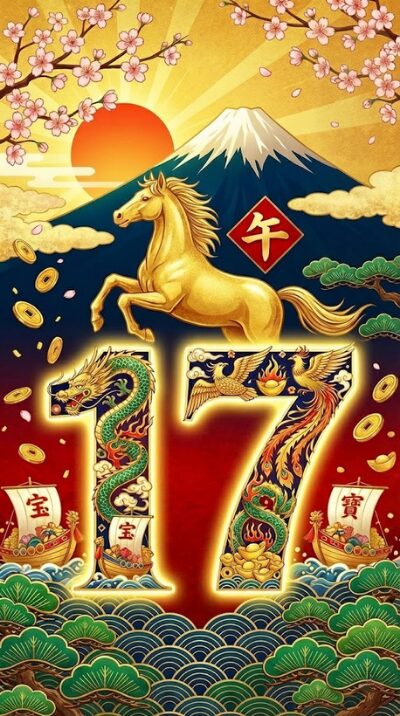 シウマ_待ち受け数字_17_午うま馬_無料_07