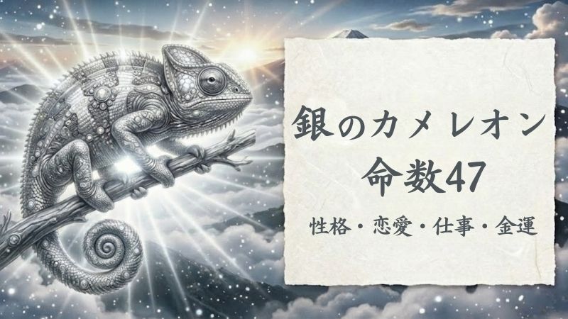 銀のカメレオン_命数47_性格_恋愛_結婚_ラッキーカラー