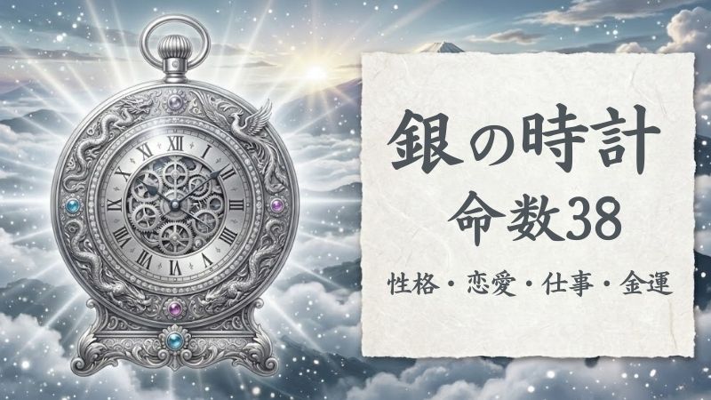 銀の時計_命数38_性格_恋愛_結婚_ラッキーカラー