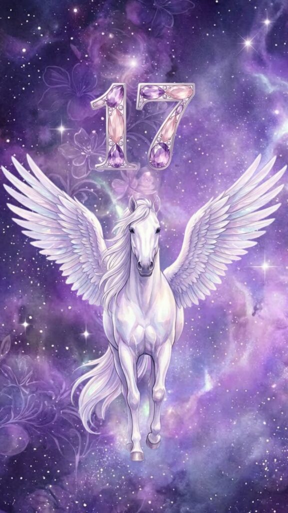 シウマ_待ち受け数字_17_ペガサス_無料_02