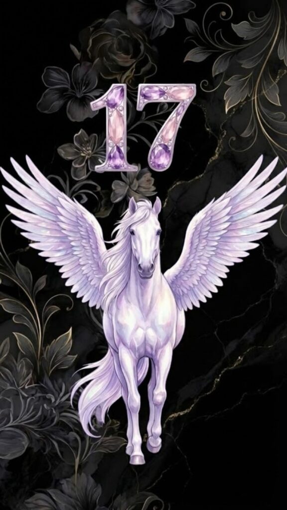 シウマ_待ち受け数字_17_ペガサス_無料_06