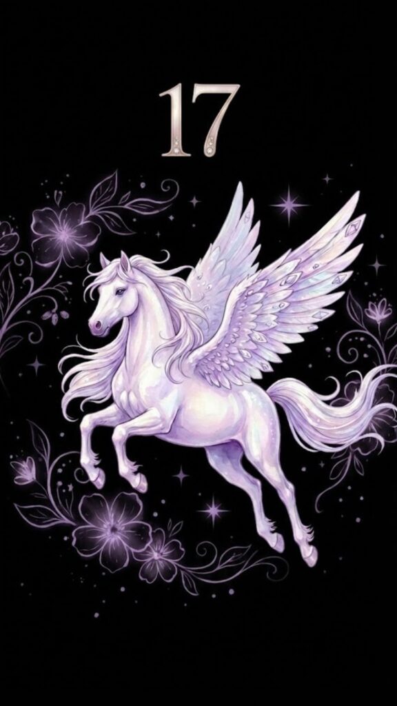 シウマ_待ち受け数字_17_ペガサス_無料_07