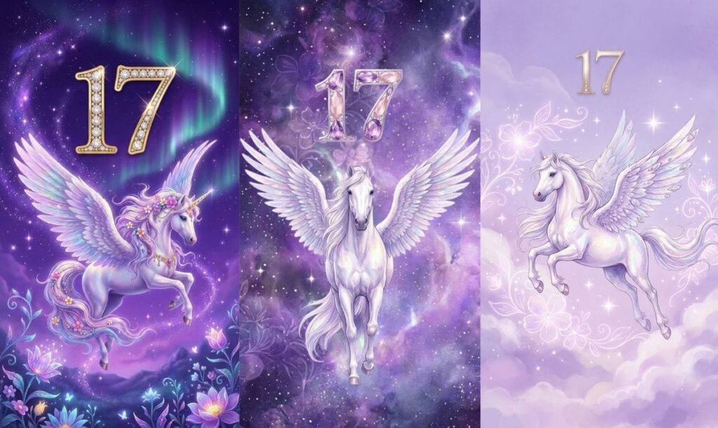 シウマ_待ち受け数字_17_ペガサス_無料